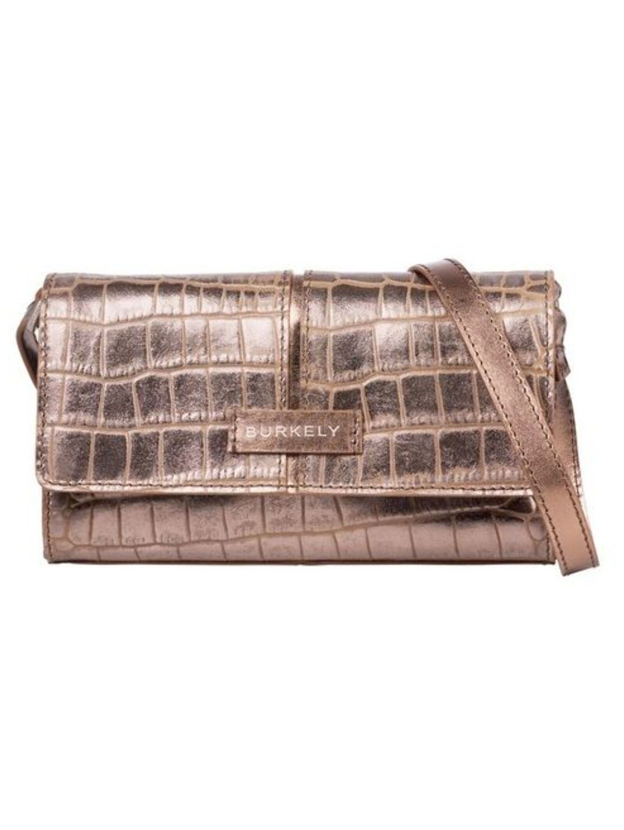 Borsa a tracolla di Burkely in bronzo: frontale