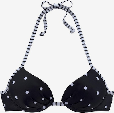 s.Oliver Hauts de bikini 'Audrey' en noir / blanc, Vue avec produit