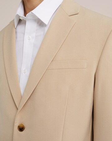 Coupe slim Veste de costume WE Fashion en beige
