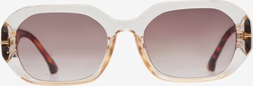 PIECES Okulary przeciwsłoneczne 'ALICE' w kolorze brązowy