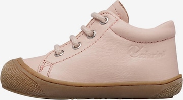 NATURINO Flats 'COCOON ZIP' in Pink: front