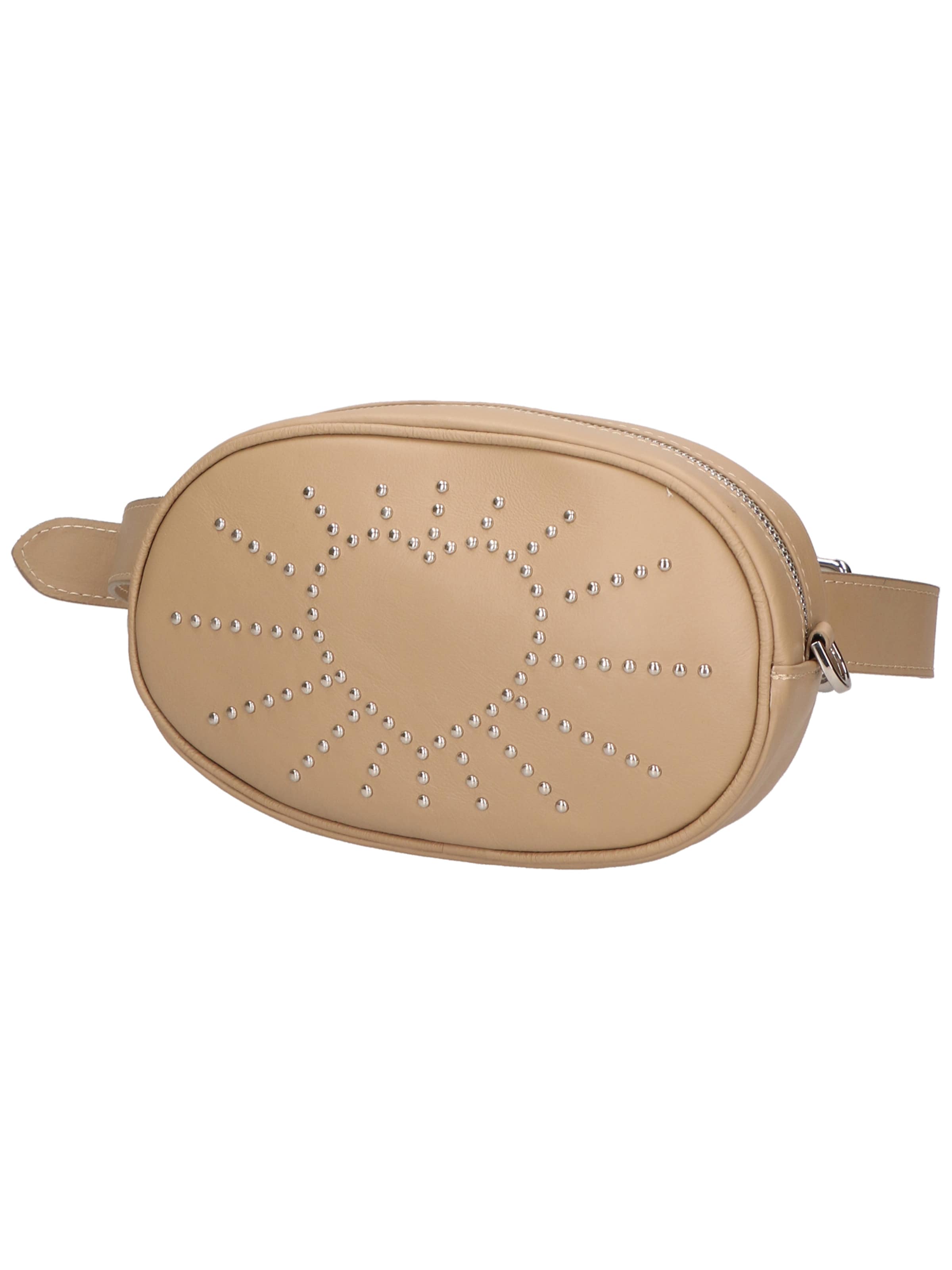 Marsupio 'Marsupio Donna Pelle Sauvage Borchie Elysa - Made in Italy' di Gave Lux in grigio