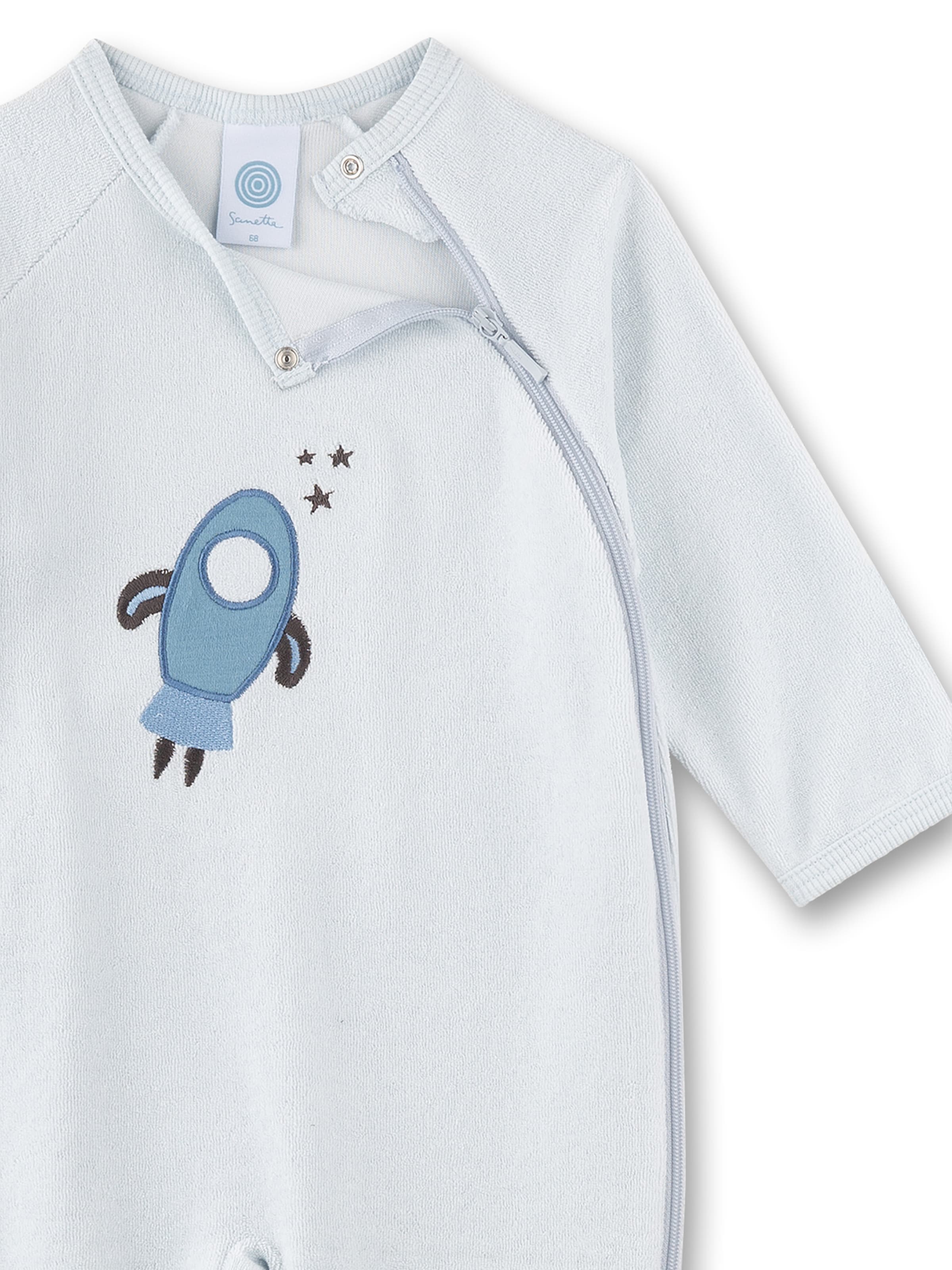 Tutina / body per bambino di Sanetta in blu
