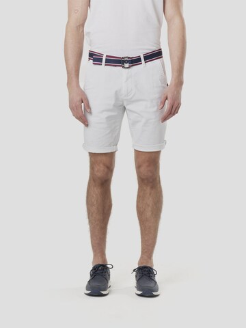 KOROSHI regular Lærredsbukser i hvid: forside