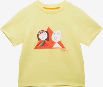 T-Shirt ESPRIT en jaune : devant