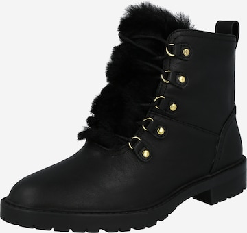 Lauren Ralph Lauren Lace-Up Ankle Boots 'ELLIOT' in Black: front