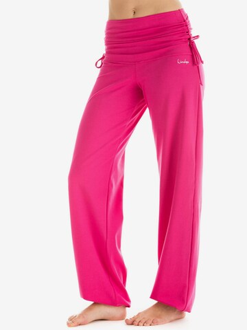 Effilé Pantalon de sport 'WH1' Winshape en rose