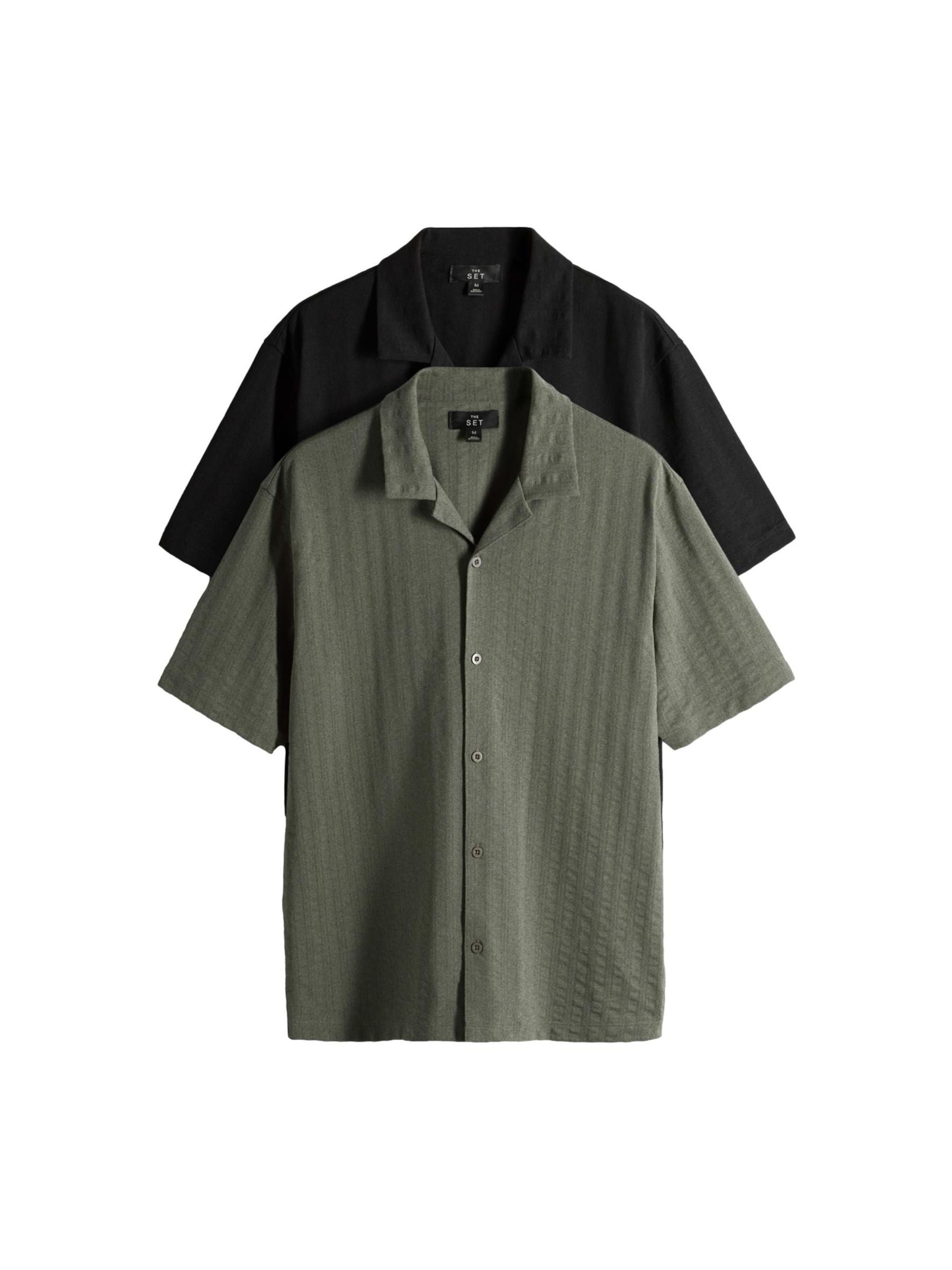 The Set Cardigan i grøn: forside