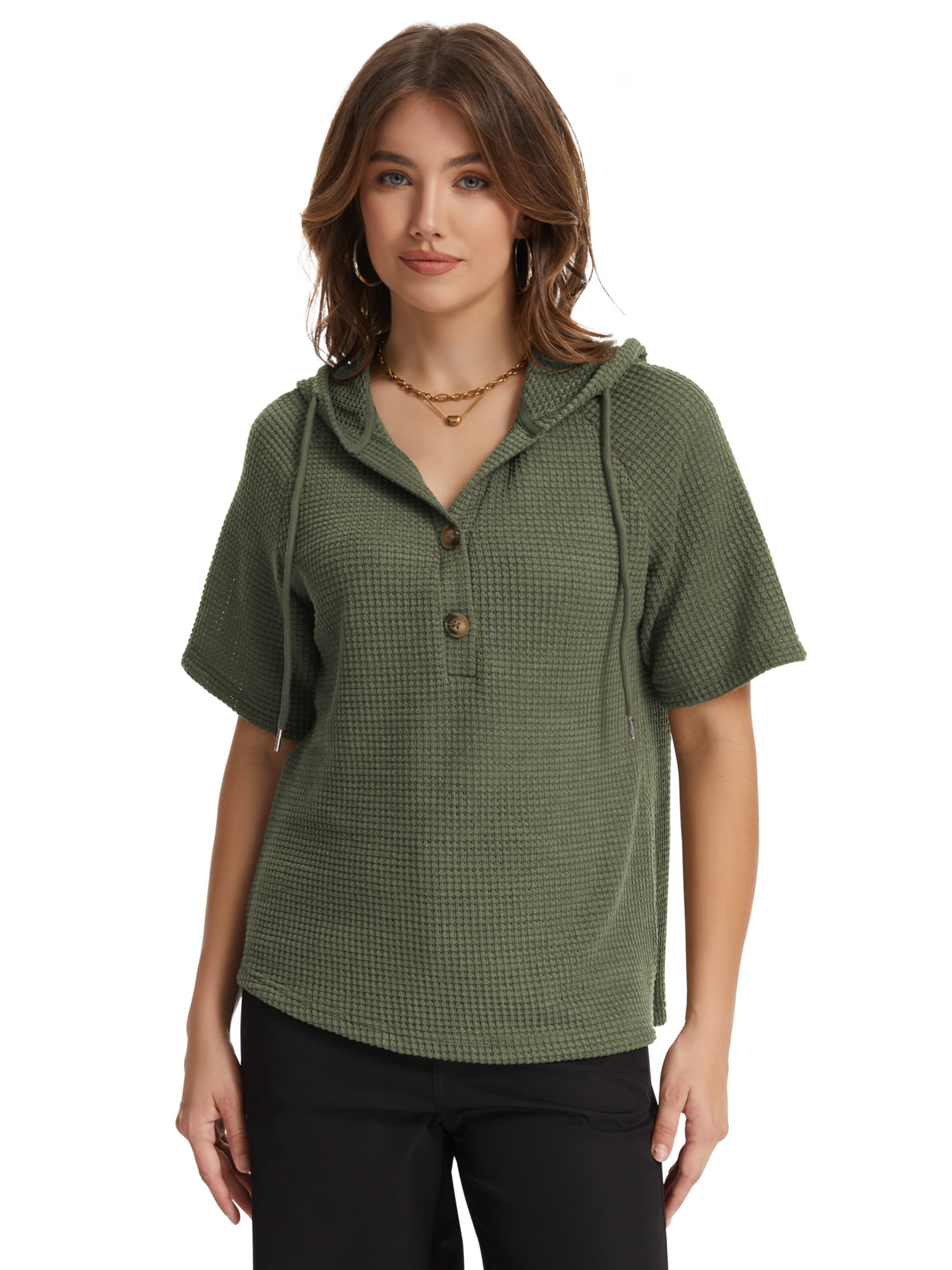 MEETWEE Pullover 'Tops'‌‌ in Grün: Vorderseite