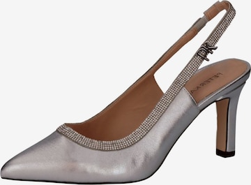 Escarpins PETER KAISER en argent : devant