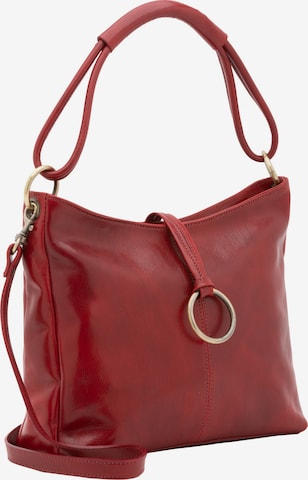 Viola Castellani Schultertasche in Rot: Vorderseite