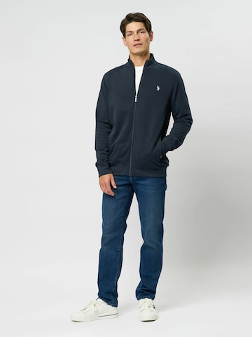 U.S. POLO ASSN. Sweatjacke 'Oscar' in Blau