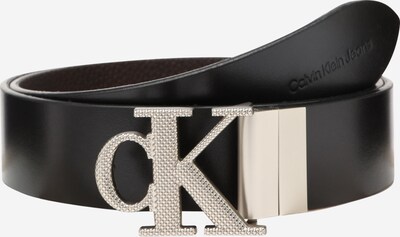 Calvin Klein Jeans Bälte i svart / silver, Produktvy