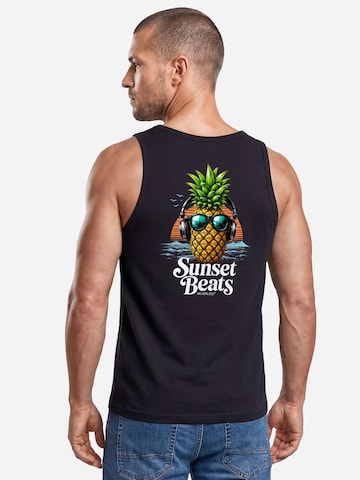 Neverless Shirt 'Ananas' in Black