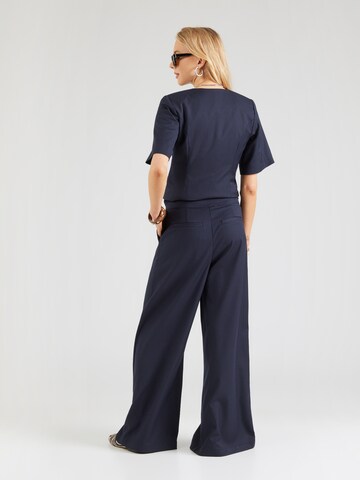 Noella Широкий Брюки со складками 'Kazia' в Синий