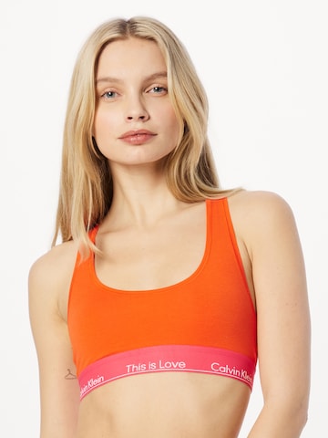 Calvin Klein Underwear Bustier BH in Oranje: voorkant