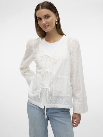 VERO MODA Bluse 'PALMA ' in Weiß