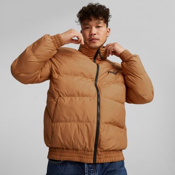 PUMA Winter Jacket in Brown: front