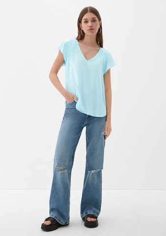 QS Bluse in Blau