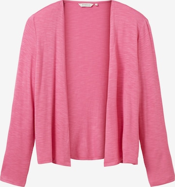 Cardigan TOM TAILOR en rose : devant