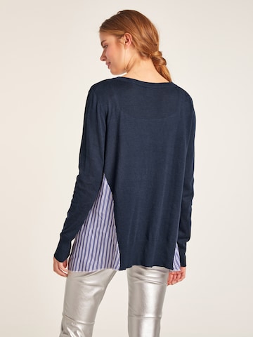 Cardigan heine en bleu