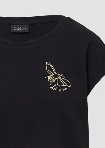 s.Oliver BLACK LABEL Shirt in Black