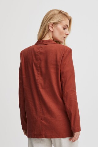 PULZ Jeans Blazer 'Luca' in Brown