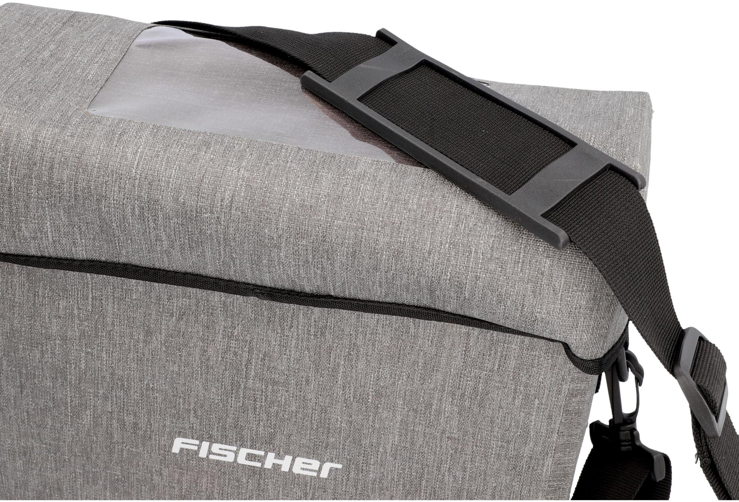 FISCHER Fahrräder Fahrradtasche in Grau