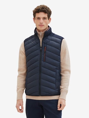 Gilet TOM TAILOR en bleu : devant