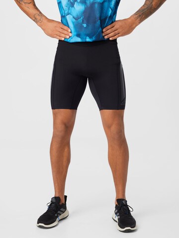 ADIDAS PERFORMANCE - Skinny Pantalón deportivo 'Adizero' en negro: frente