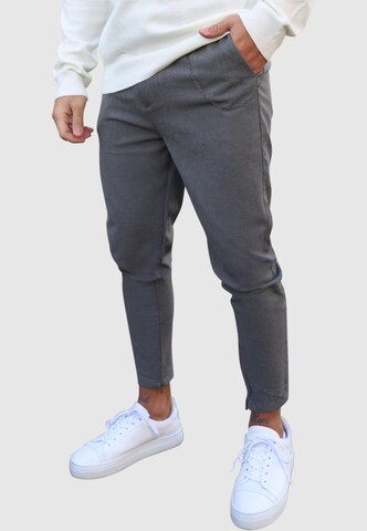 2Y Premium Slimfit Broek in Grijs: voorkant