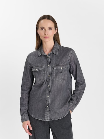Le Temps Des Cerises Blouse 'BARBO' in Grijs: voorkant