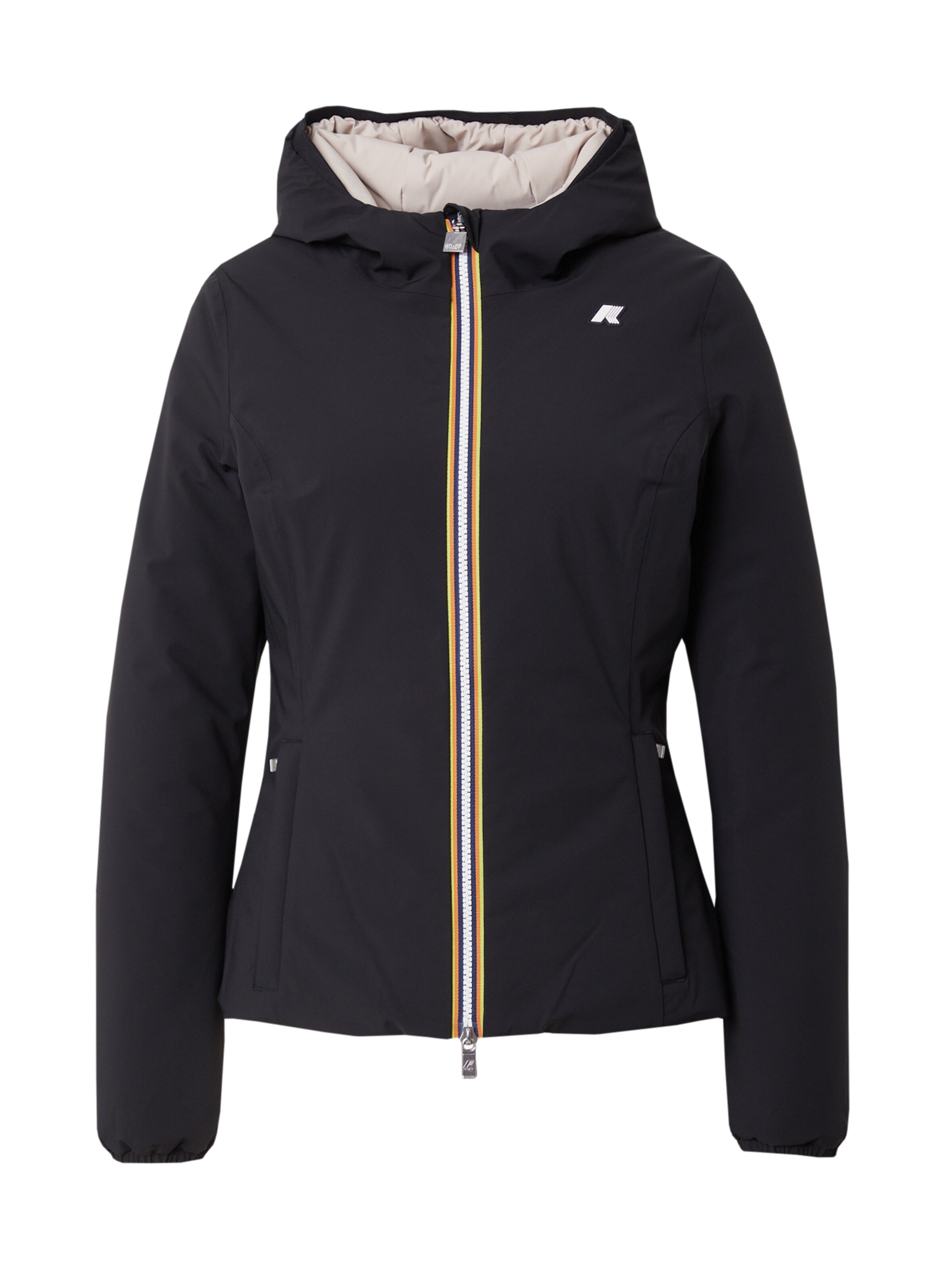 K-Way Λειτουργικό μπουφάν σε μαύρο: μπροστά