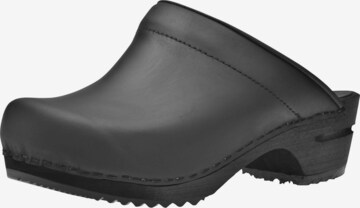 SANITA Clogs in Black: front