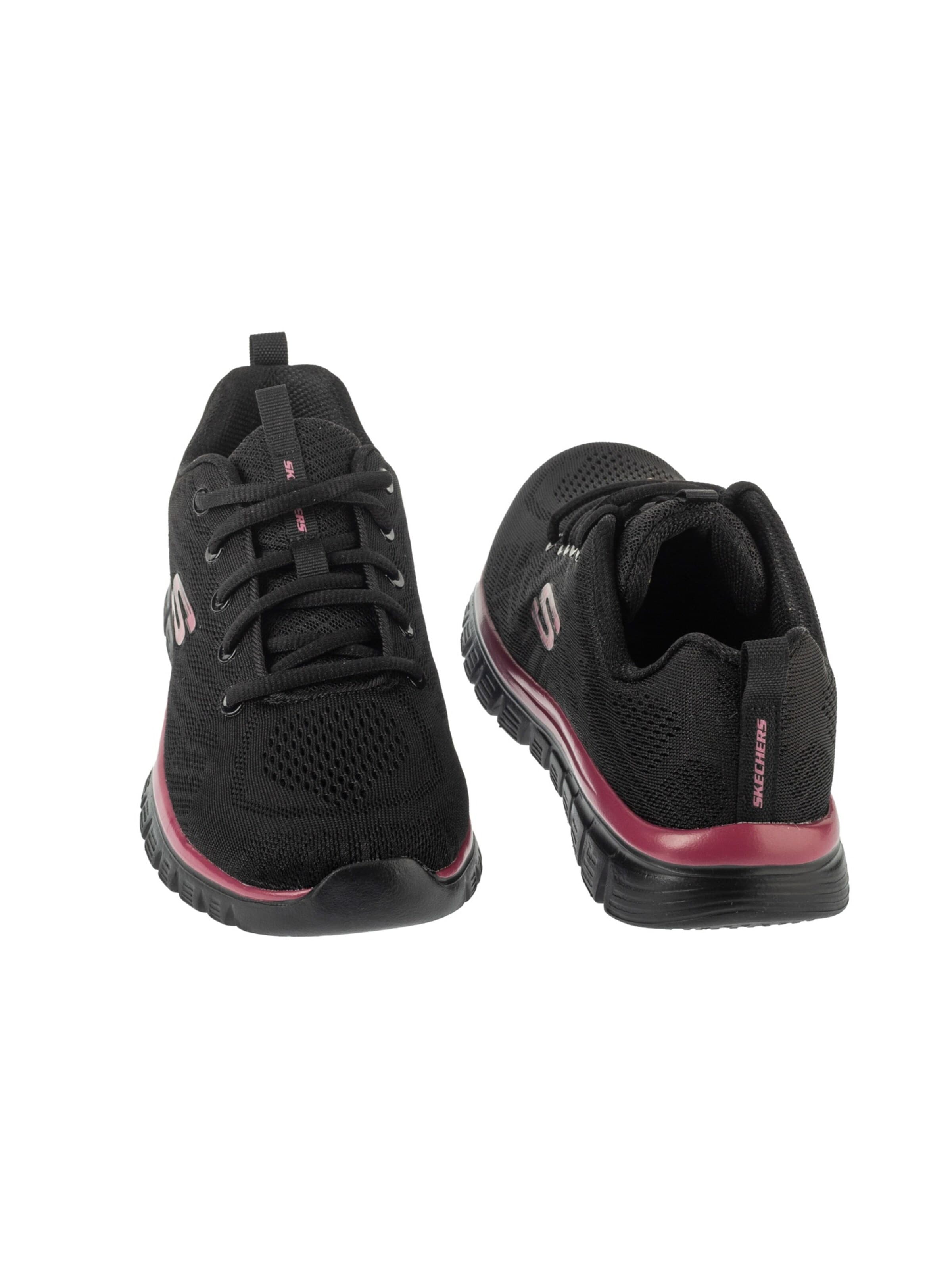 SKECHERS Sneakers laag 'Skechers Graceful - Get Connected' in Zwart