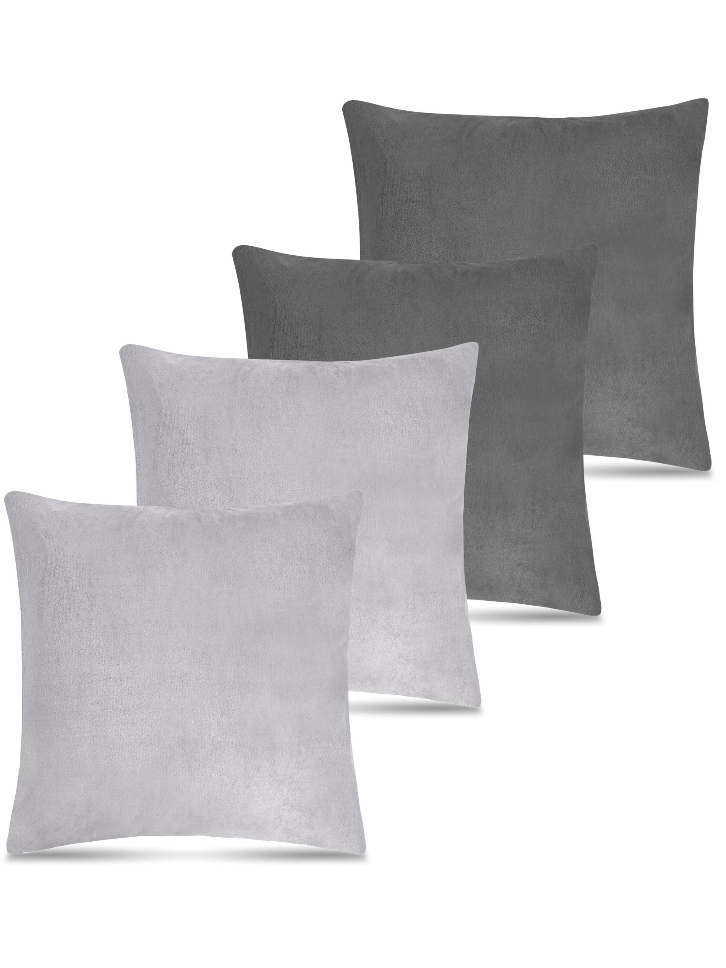 Coussins Aspero en gris : devant