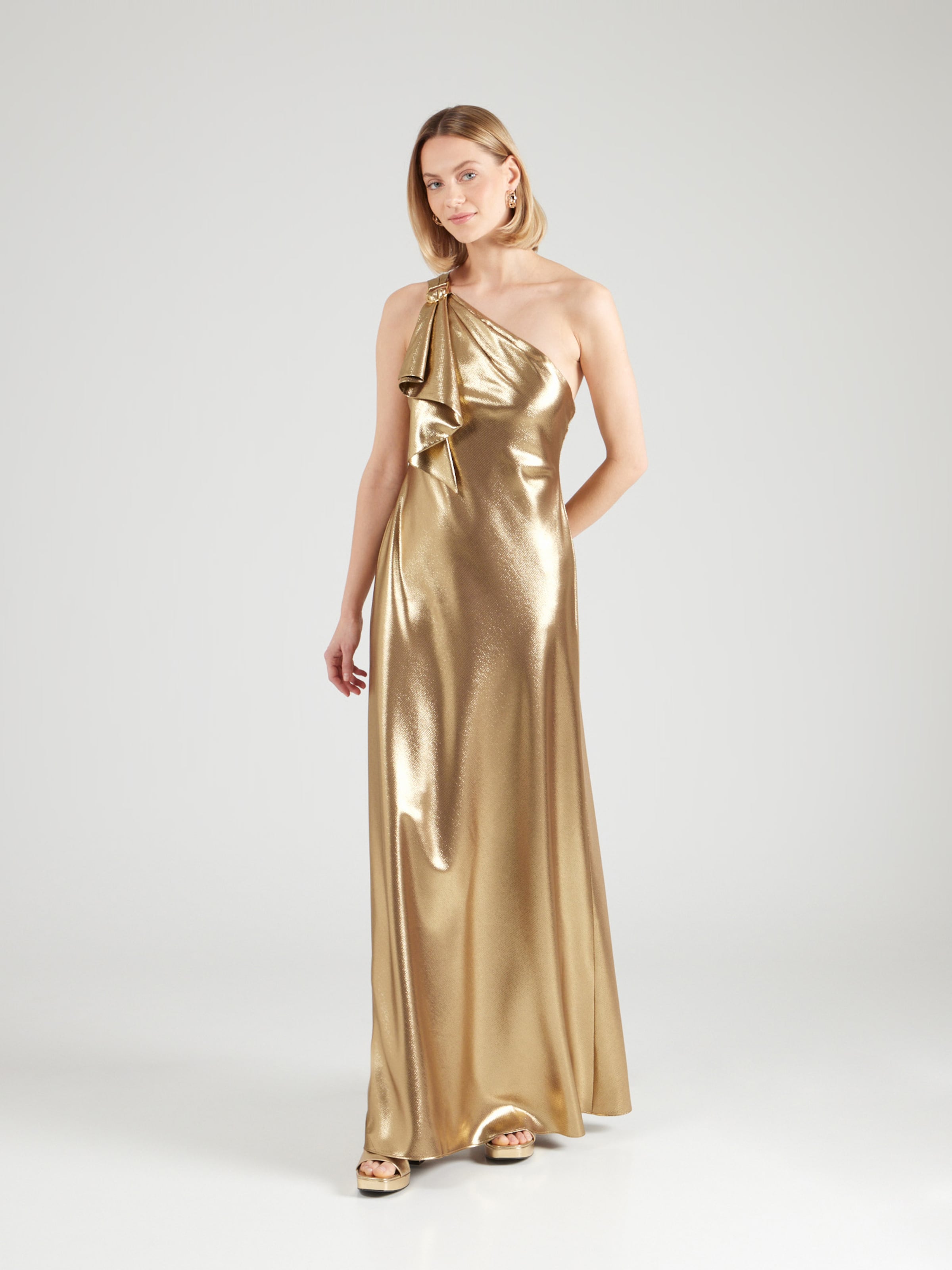 Lauren Ralph Lauren Evening Dress 'ELZIRA' in Gold | ABOUT YOU