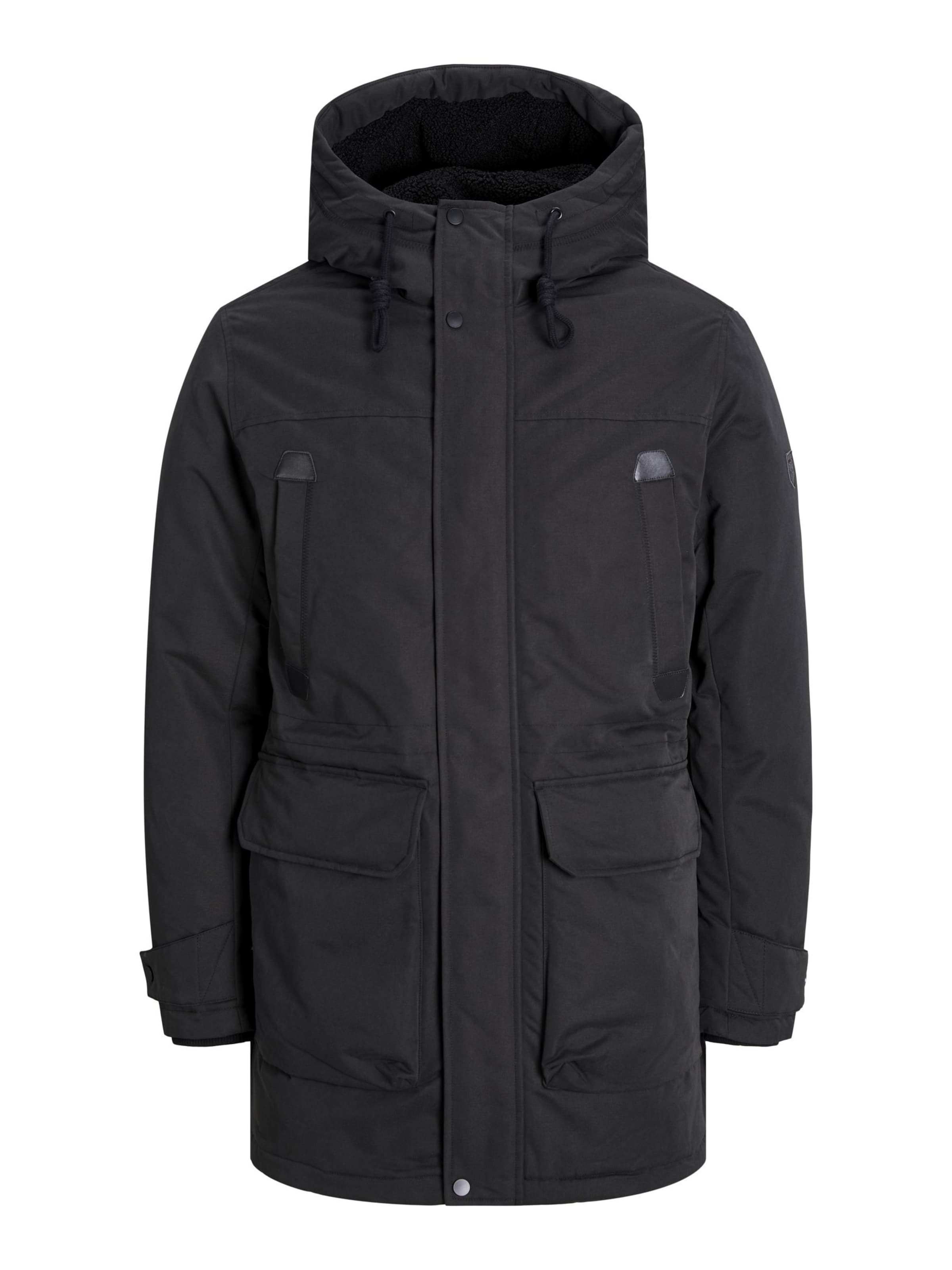 JACK & JONES Vinterparka i sort: forside