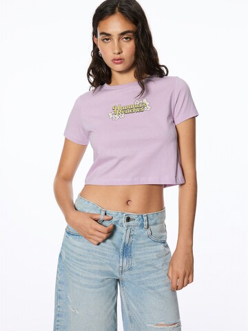 Pull&Bear Shirt in Purple: front