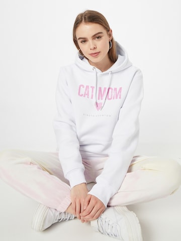 EINSTEIN & NEWTON Sweatshirt 'Cat Mom' i vit