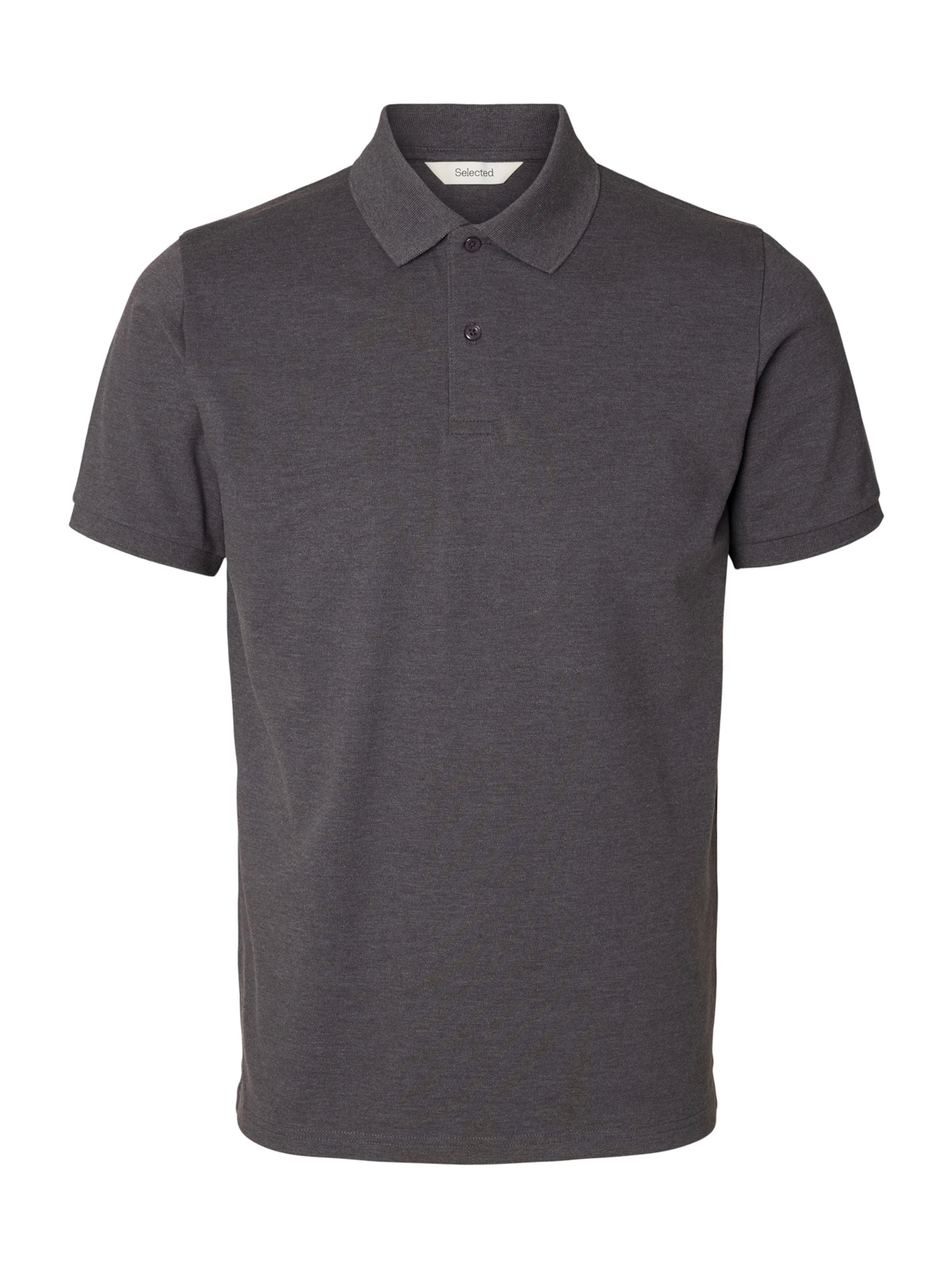 SELECTED Poloshirt 'SLHATLAS' in Grau: Vorderseite