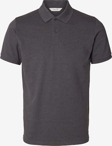 SELECTED Poloshirt 'SLHATLAS' in Grau: Vorderseite