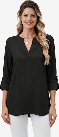 Yesfashion Bluse in Schwarz: Vorderseite