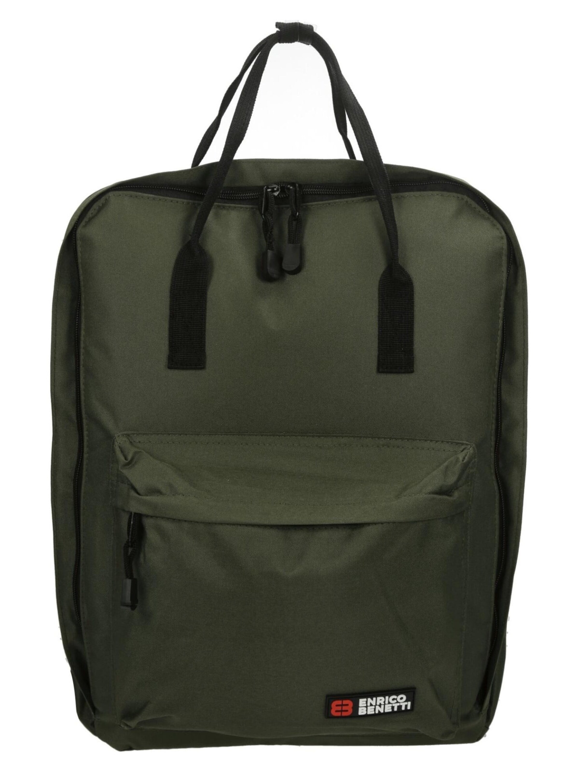 Enrico Benetti - Mochila en verde: frente