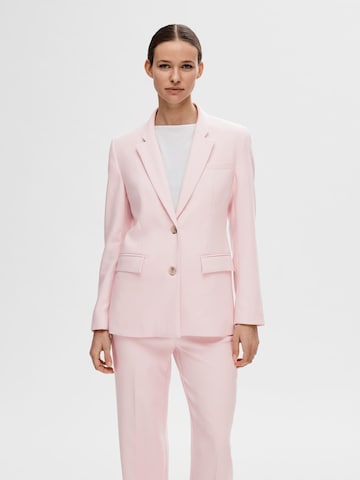 Blazer 'Rita' SELECTED FEMME en rose : devant