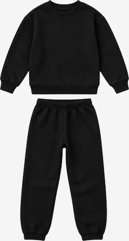 LOUIS LECLER Joggingpak 'Sofia' in Zwart: voorkant