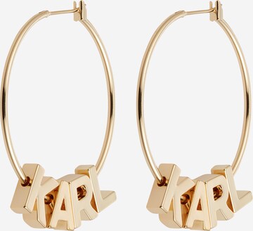 Karl Lagerfeld - Pendientes en oro: frente