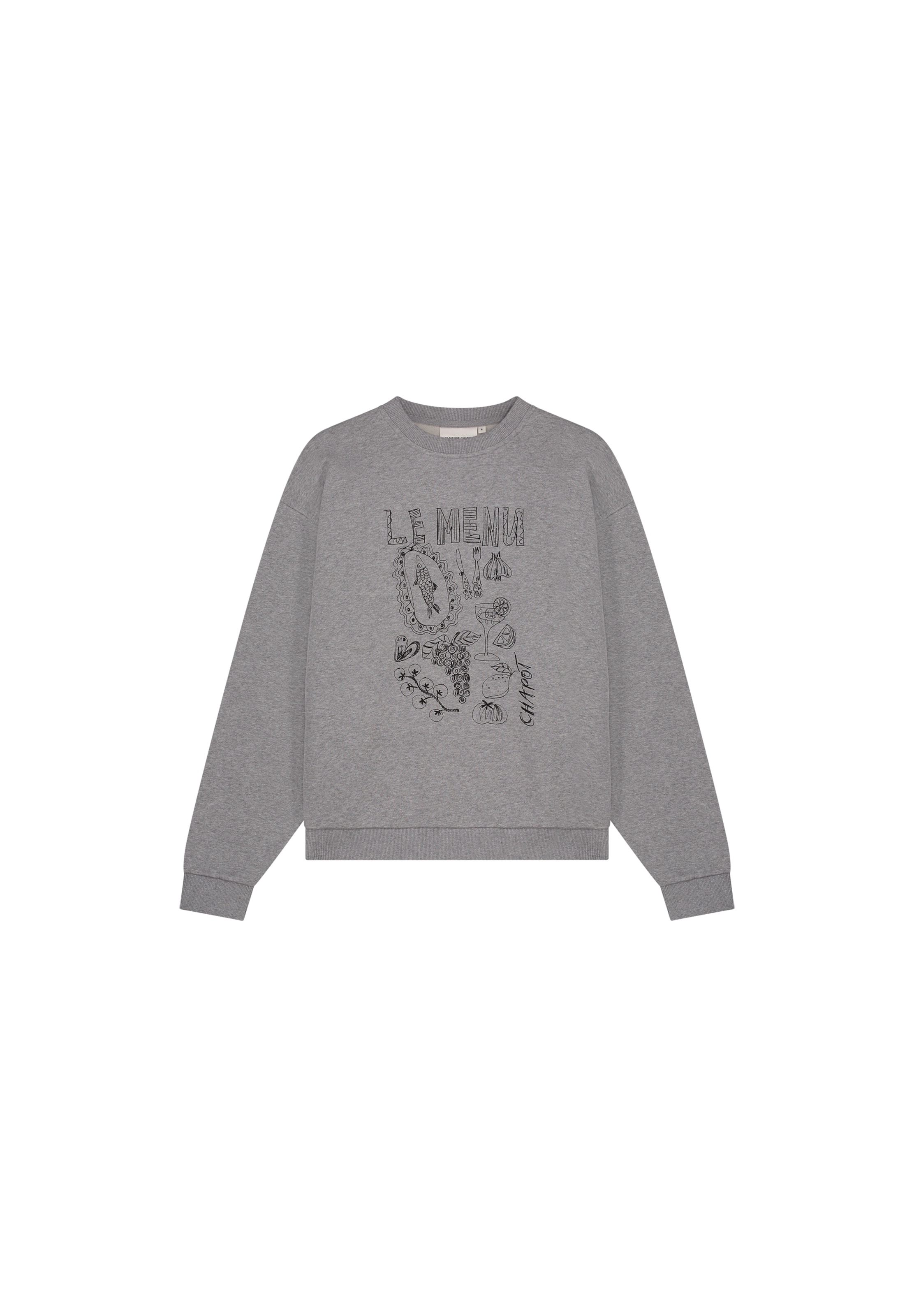 Fabienne Chapot Sweatshirt in Grijs: voorkant