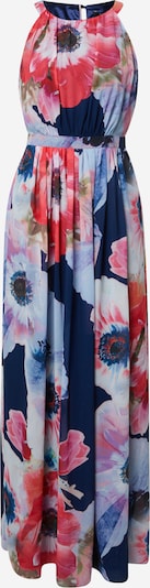 Rochie de seară SWING pe albastru deschis / albastru închis / roșu, Vizualizare produs