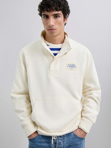 Scalpers Sweatshirt in Beige: voorkant
